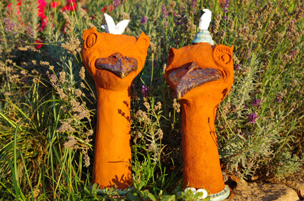 Vogelpaar in Keramik 3